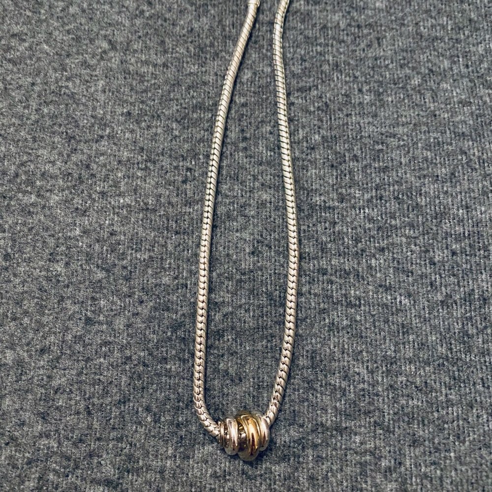 Carolina Herrera Silver Tone Necklace